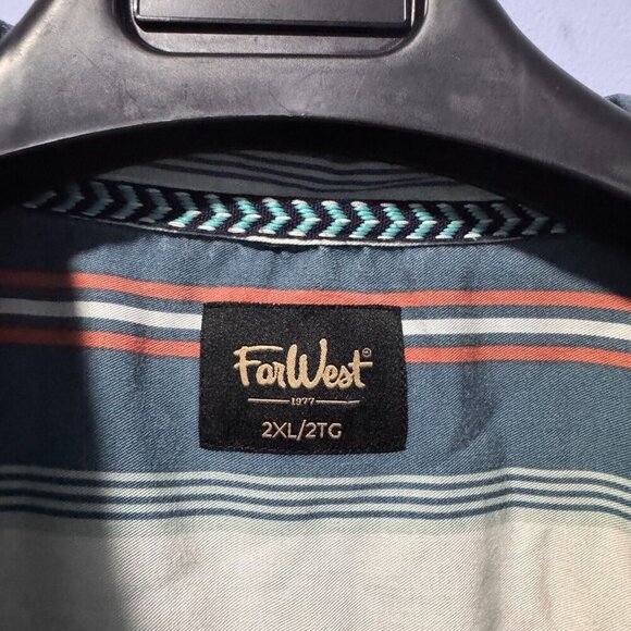 FarWest mens size 2XL 100% Lyocell fabric casual button down shirt - Picture 4 of 6